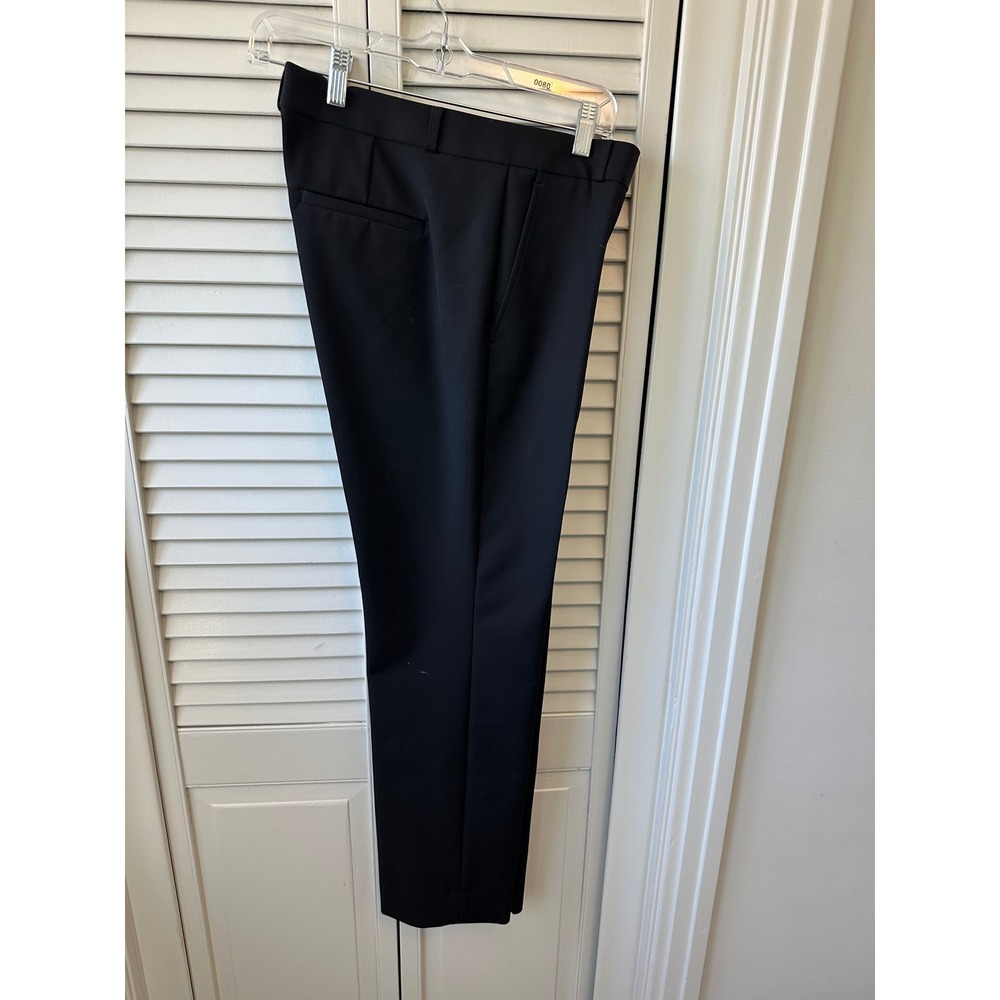 Banana Republic Ryan Black Straight Leg Dress Pants Womens 8 Stretch Cotton(80)